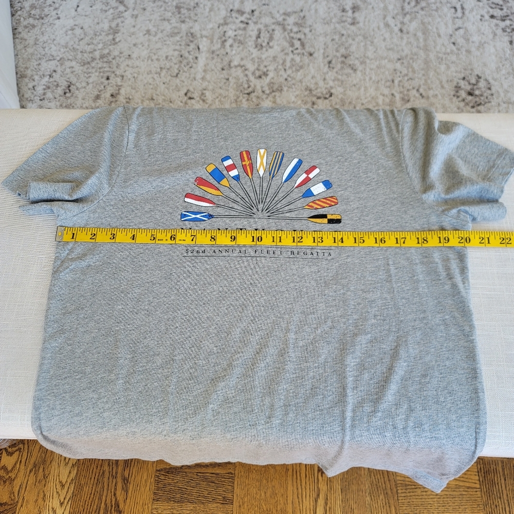 New! J. Crew sz Medium M Nantucket Oars Graphic Gray T-shirt Top Tee NWT - Picture 8 of 11